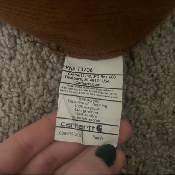 Carhartt youth brown beanie - Picture 4 of 4